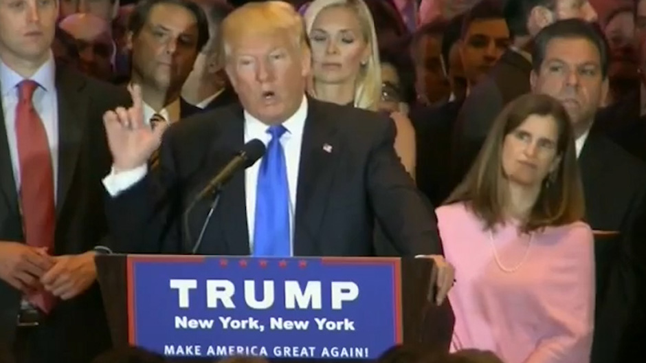 Donald Trump takes aim at Hillary Clinton