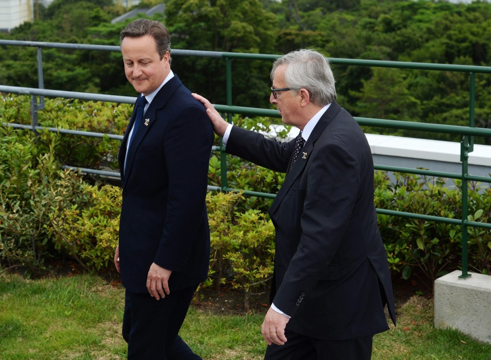Cameron with Juncker