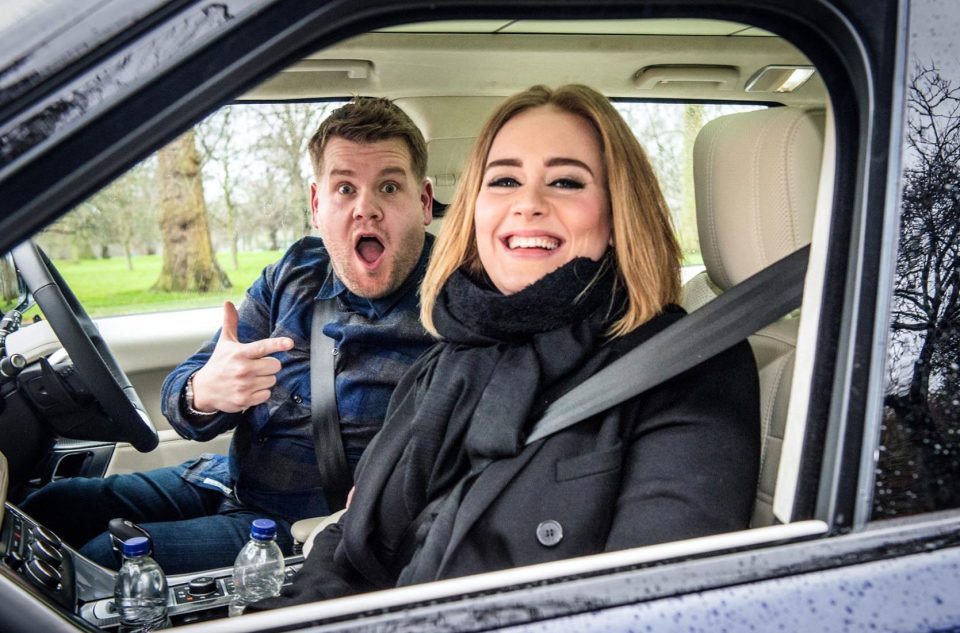 Adele has also enjoyed an in-car boogie