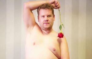 James Corden poses NAKED with bouquet of red roses on Late Late Show Instagram account