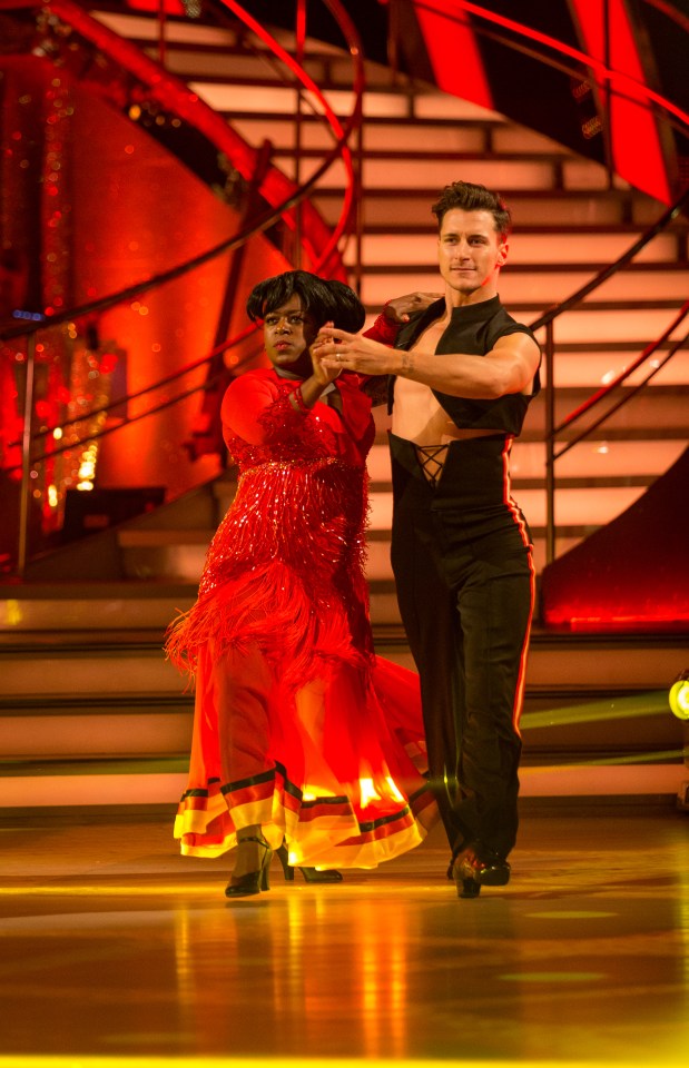Tameka Empson brought the drama with her paso doble