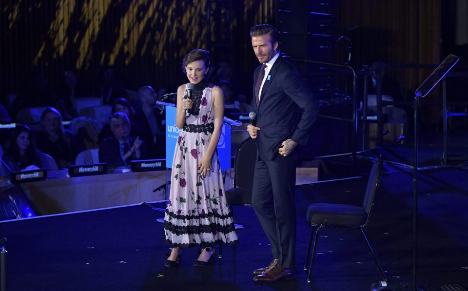 David Beckham, Millie Bobby Brown