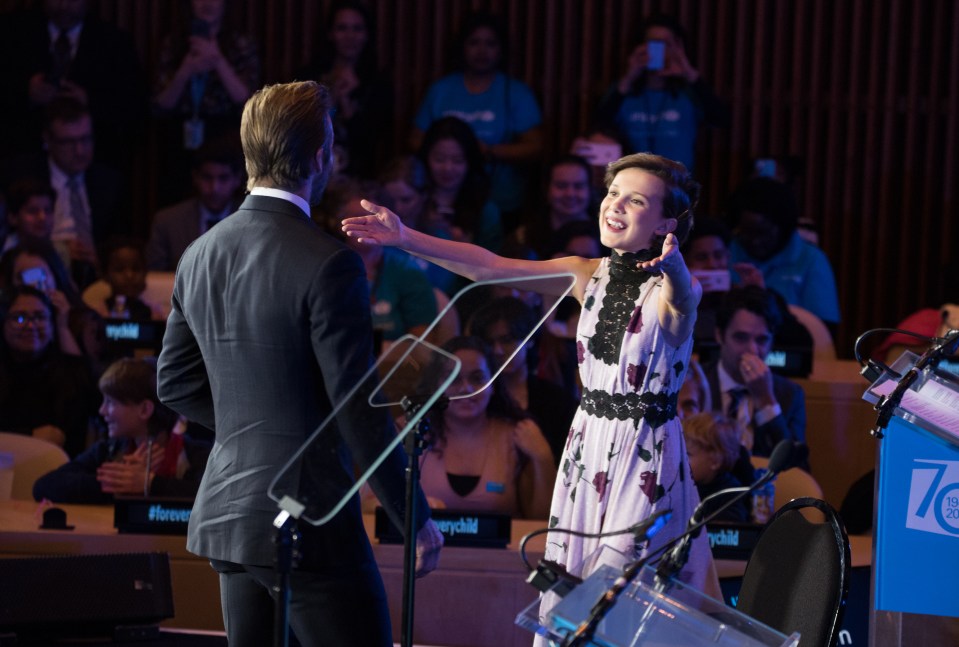 David Beckham, Millie Bobby Brown