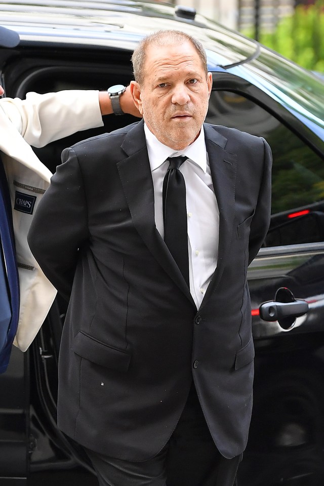  Harvey Weinstein, who appeared in court yesterday, ploughed into a tree while driving in upstate New York