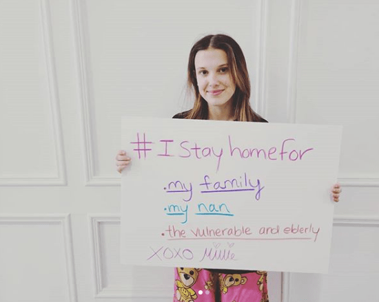  UN Ambassador Bobby urges people to stay indoors with a photo taken at home