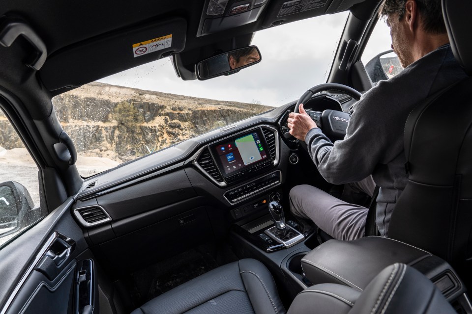 The D-Max can be driven at normal car speed limits: 60mph on single carriageways and 70mph on dual carriageways