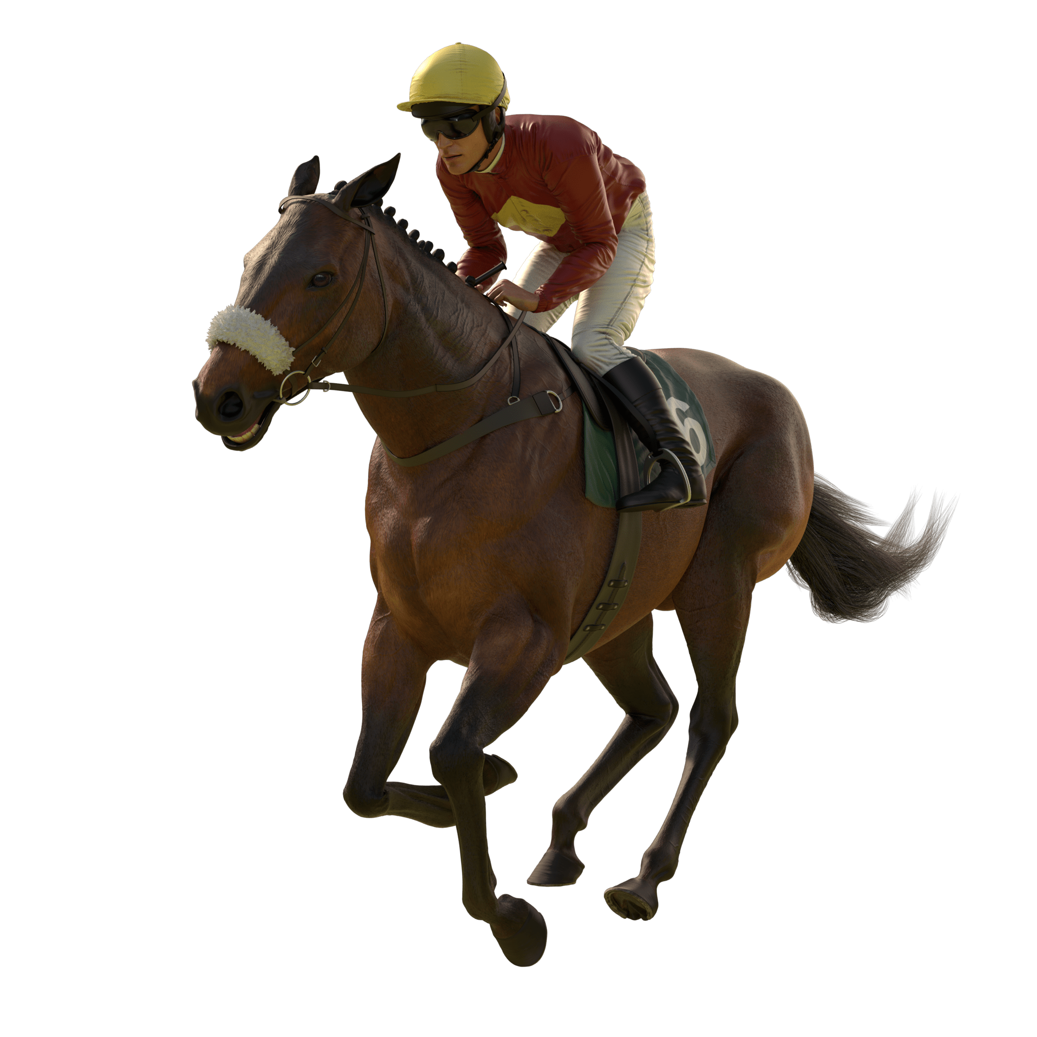 V-Play Horses Chase Render