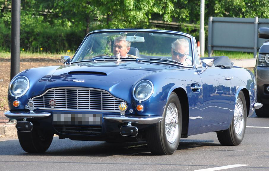 Charles also owns an eye-catching 1965 Aston Martin DB6 Volante
