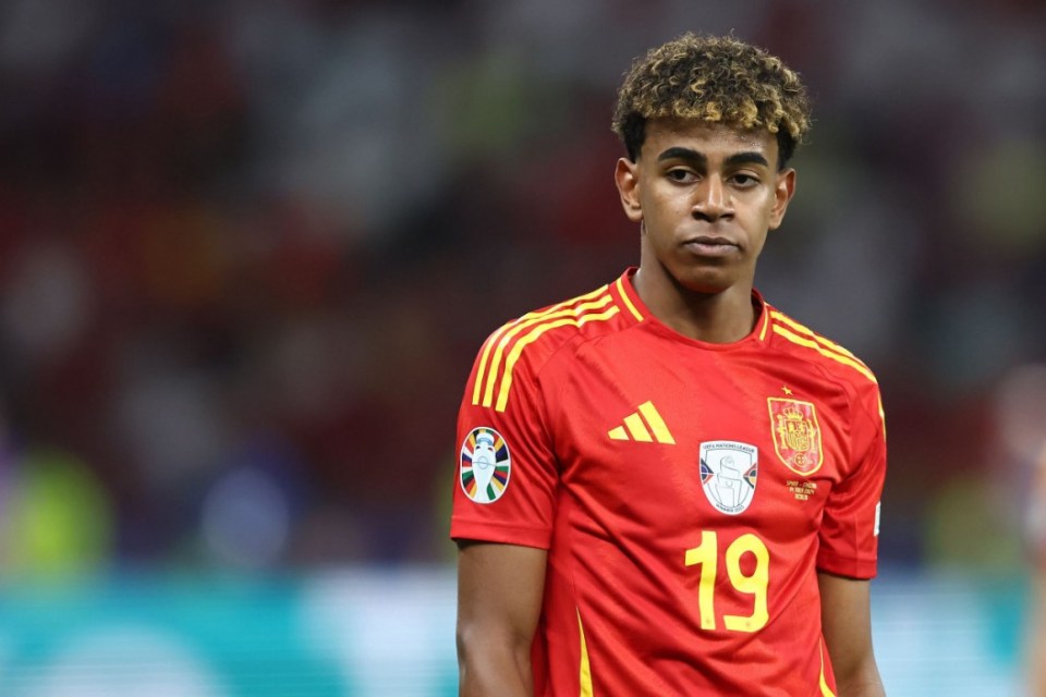 Mandatory Credit: Photo by Action Press/REX/Shutterstock (14586365mu) (19) Spain's Lamine Yamal at the UEFA Euro 2024 final game Spain vs England in Berlin UEFA EURO 2024: Finale Spain vs England in Berlin, Germany - 14 Jul 2024