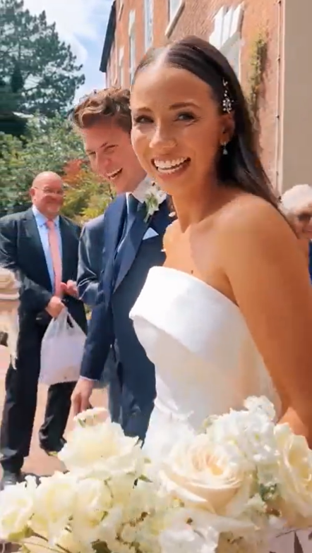 Lawson star Joel Peat has married his Olympian fiancée in a stunning wedding