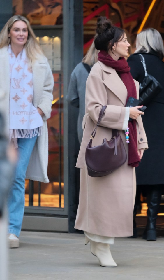 Michelle Keegan and Mark Wright out and about in London.