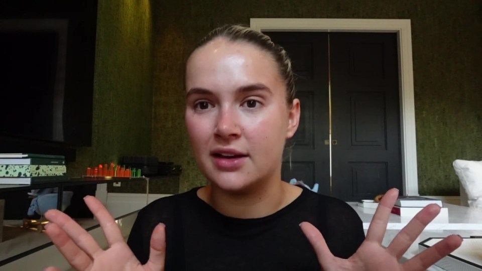 Molly-Mae Hague in a video discussing low morale and co-parenting.