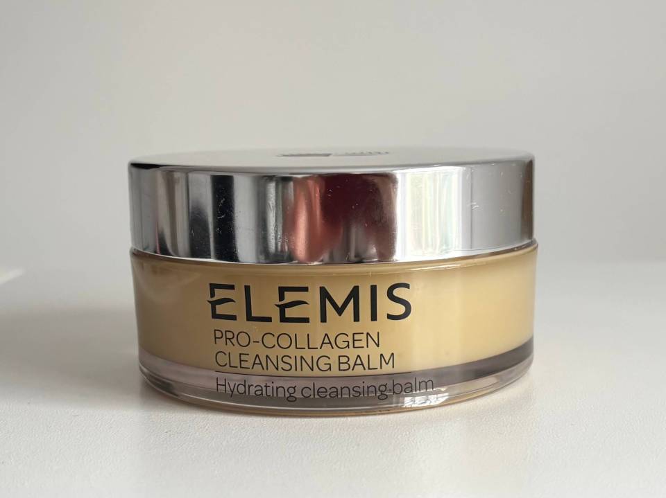 Elemis Pro-Collagen Cleansing Balm jar.