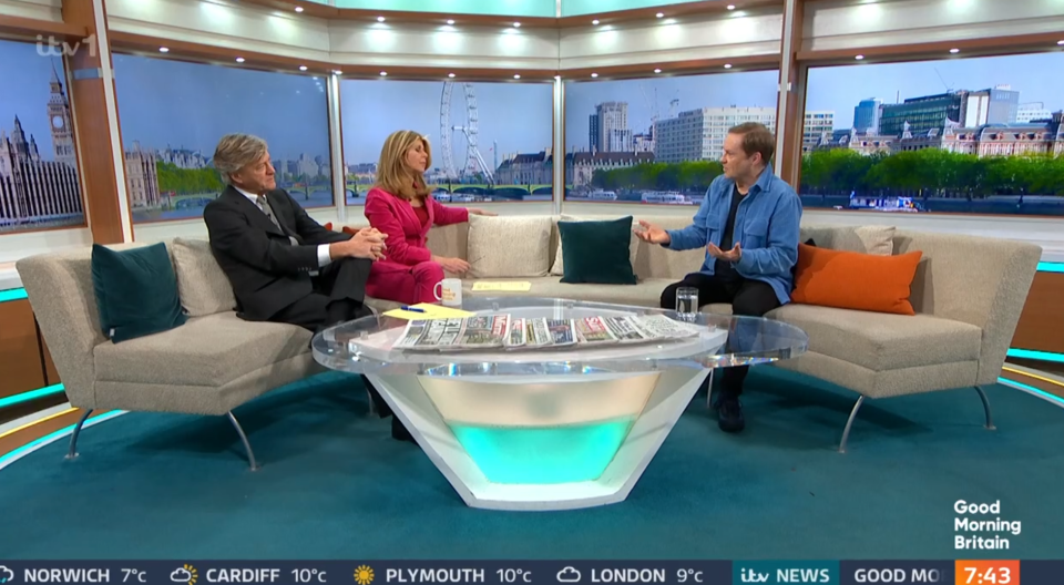 Ardal O'Hanlon on Good Morning Britain.