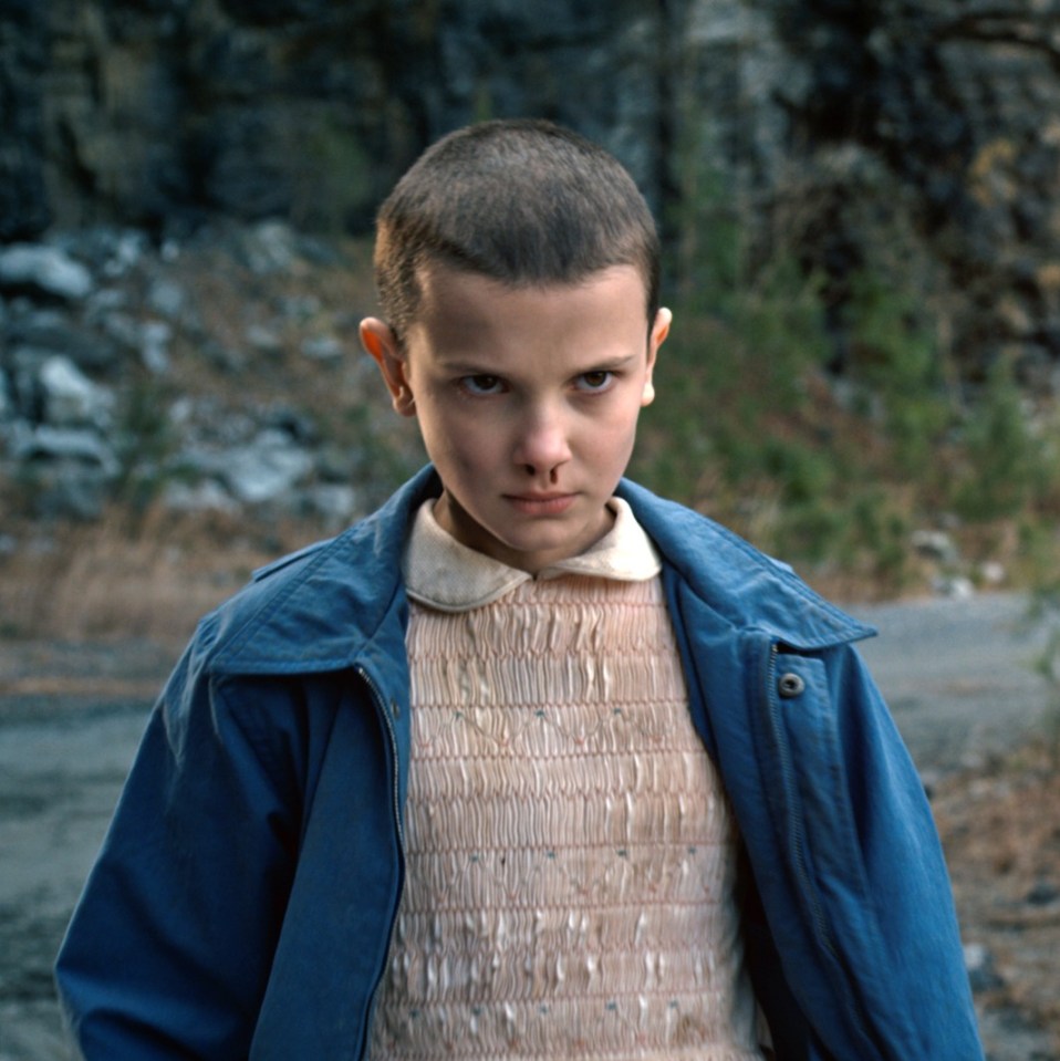 Eleven from Stranger Things season 1.
