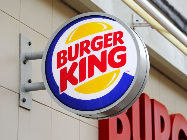 Burger King sign.
