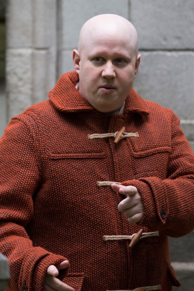 Matt Lucas filming Doctor Who in Cardiff.