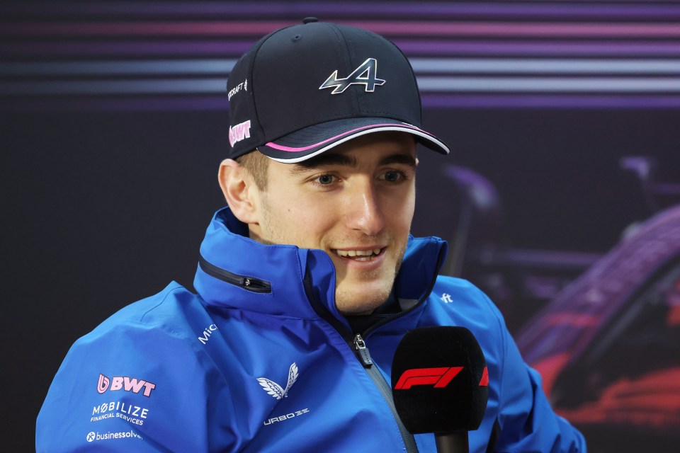 Jack Doohan of Alpine F1 being interviewed.