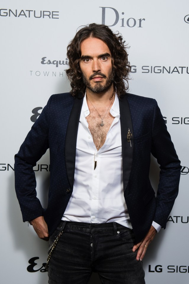 Russell Brand at a discussion.