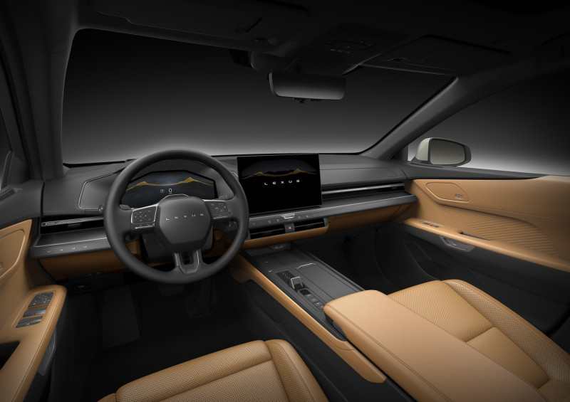 Interior view of the all-new Lexus ES.