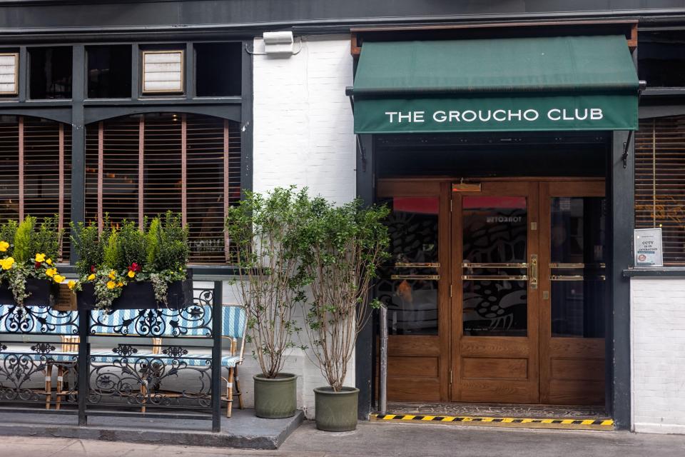 Entrance to the Groucho Club.
