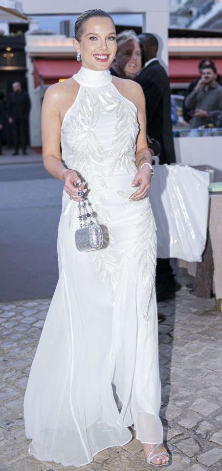 BGUK_3251328 - Cannes, FRANCE - Helen Flanagan makes a glamorous entrance at Hotel Martinez during the Cannes Film Festival, turning heads in a floor-length Karen Millen gown. Bringing a touch of high street fashion to the iconic event. Pictured: Helen Flanagan BACKGRID UK 22 MAY 2025 BYLINE MUST READ: BEST IMAGE / BACKGRID UK: +44 208 344 2007 / uksales@backgrid.com USA: +1 310 798 9111 / usasales@backgrid.com *Pictures Containing Children Please Pixelate Face Prior To Publication*