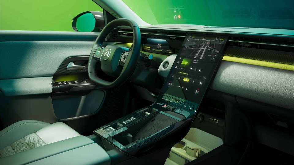 Interior view of the new Citroën C5 Aircross.