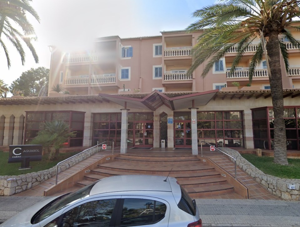 The Aquasol Aparthotel in Palmanova, Spain.